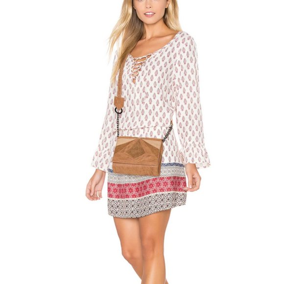 SANCTUARY Printed Flared Sleeves Mini Dress - Picture 3 of 5